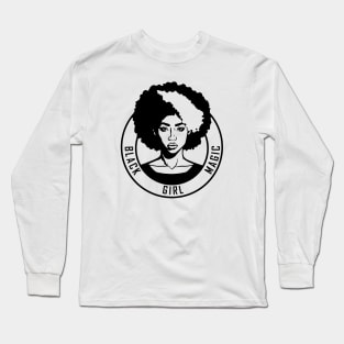 Afro black girl magic | afro black woman Long Sleeve T-Shirt